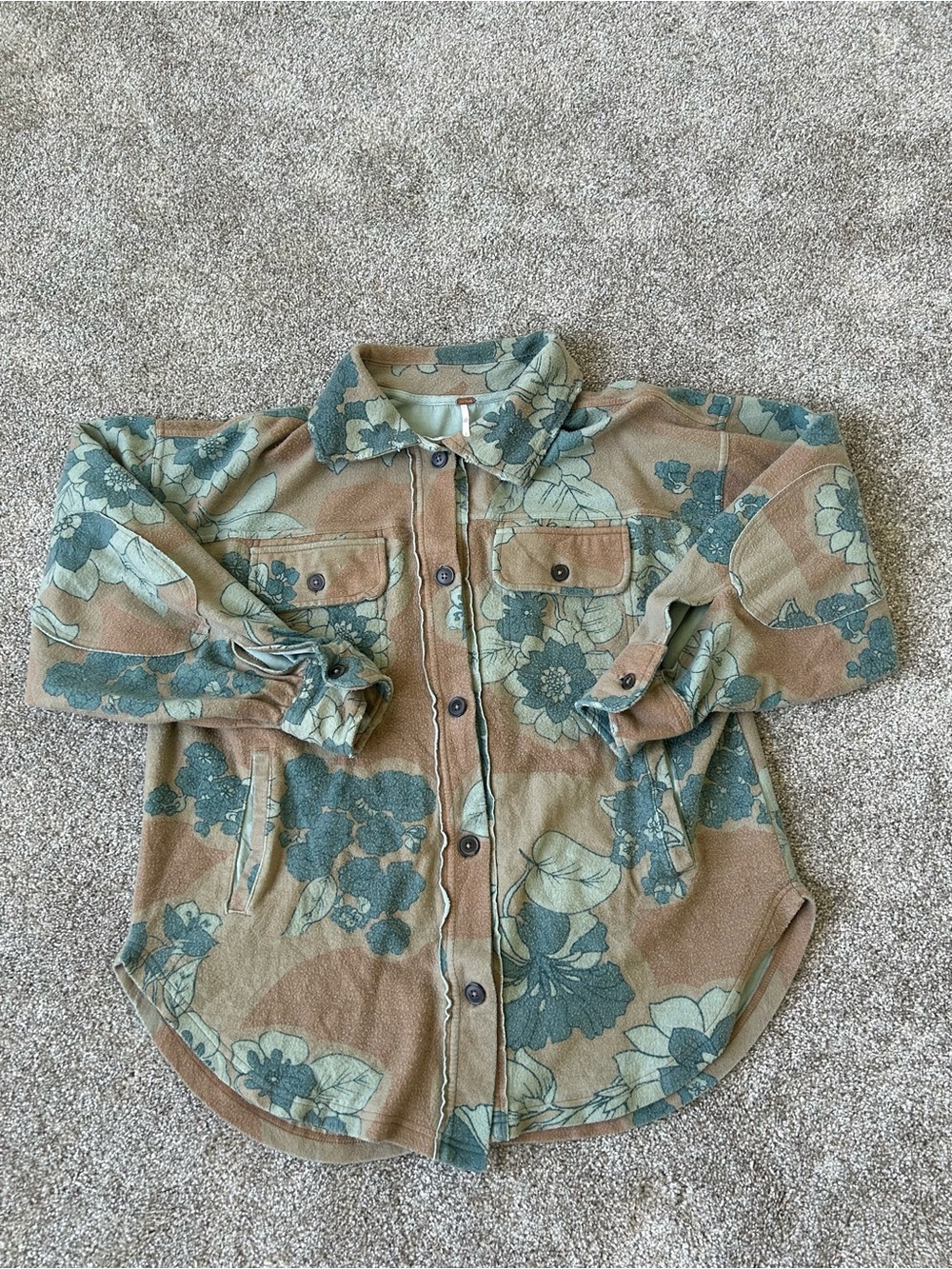We The Free Printed Ruby Jacket in the Tan Combo
